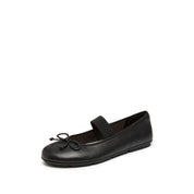 Black Bow Mary Jane Ballerina Flats