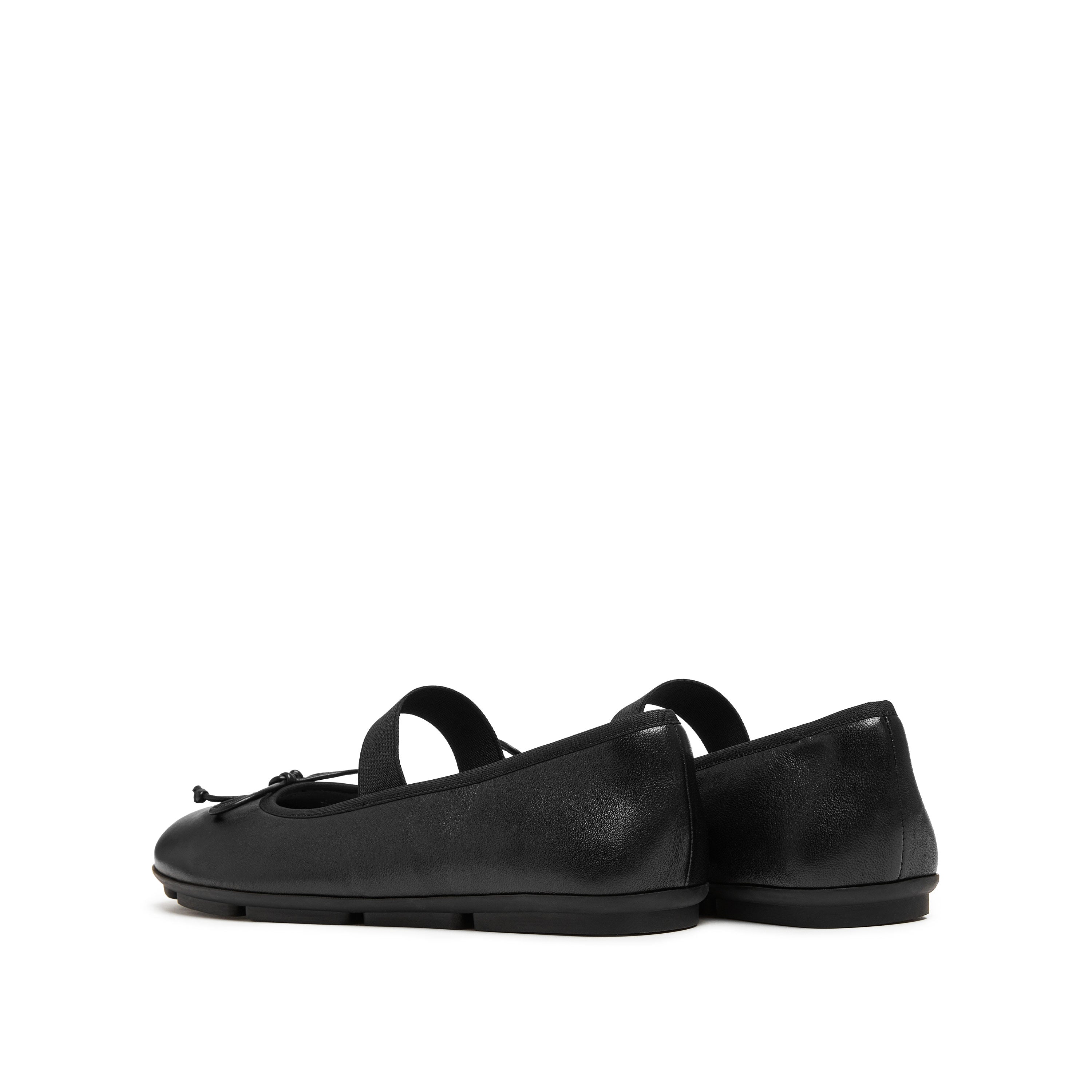 Black Bow Mary Jane Ballerina Flats