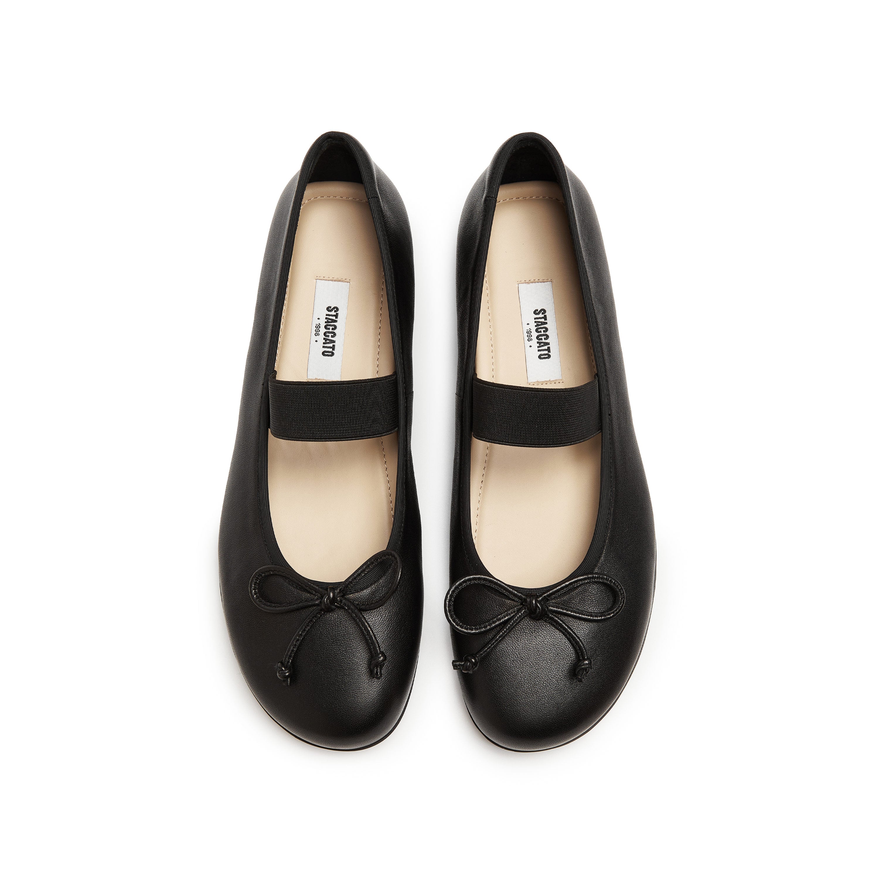 Black Bow Mary Jane Ballerina Flats