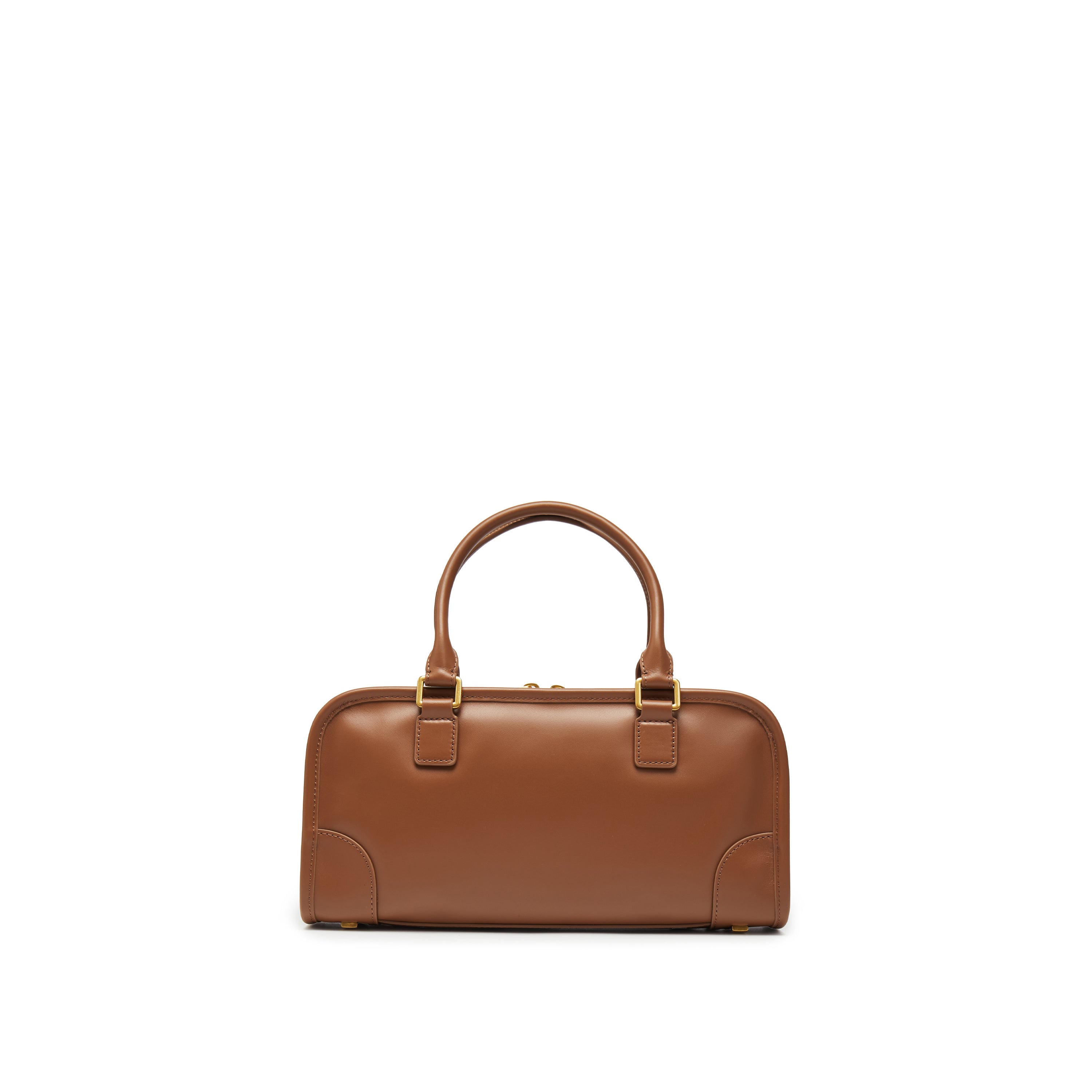 Brown Leather Vintage Bowling Bag