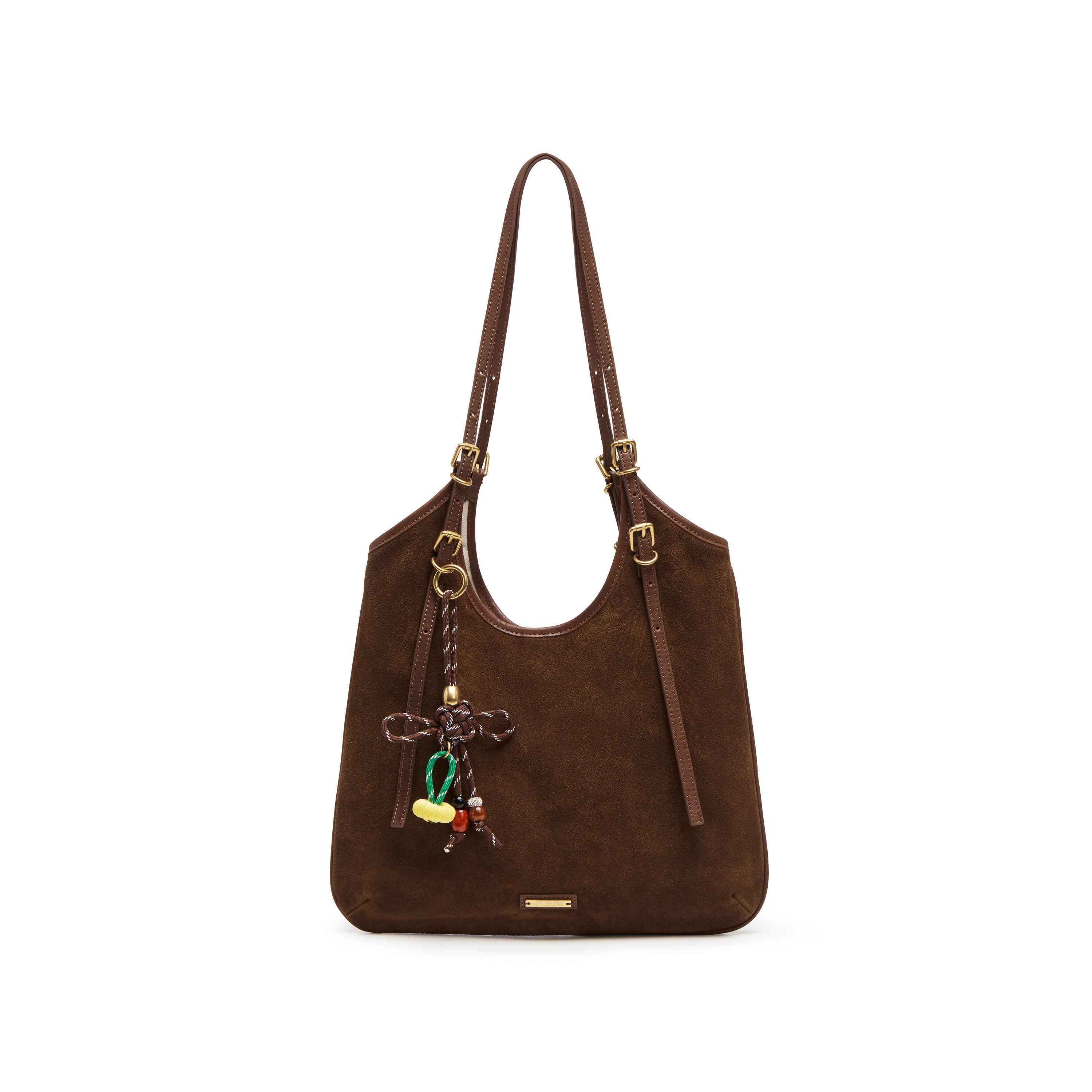 Brownies Suede Adjustable Strap Tote Bags