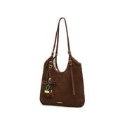 Brownies Suede Adjustable Strap Tote Bags