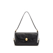 Black Golden Egg Buckle Vintage Handbag