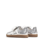 Load image into Gallery viewer, Slivery Lace-Up Detachable Tongue Sneakers
