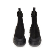 Black Elastic Sporty Chunky Sock Boots