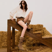 Camel Suede Slouchy Under Knee Flat Boots