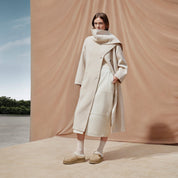 Latte Suede Fleece Fuzzy Slippers