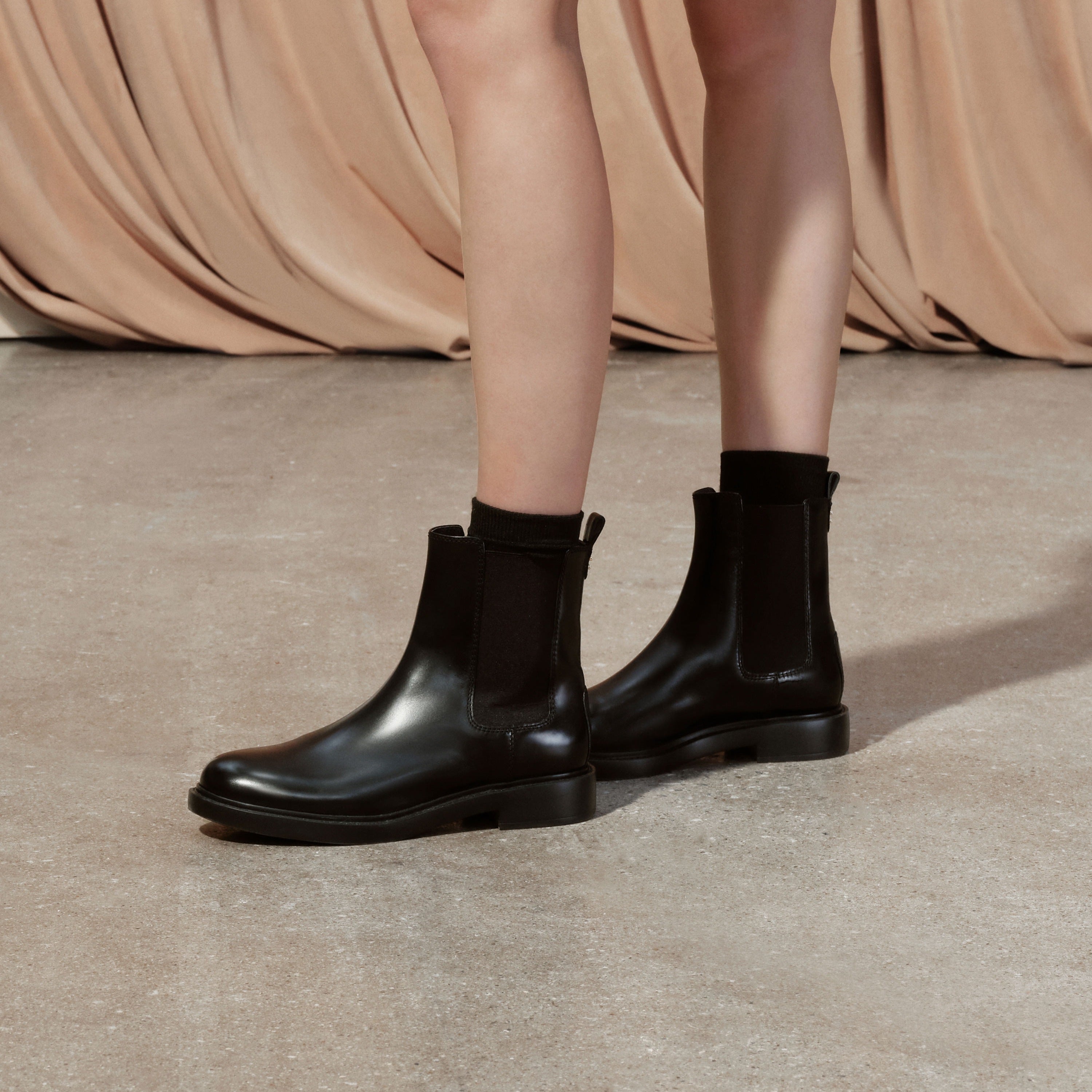 Black Boylish Baby Calf Chelsea Boots