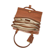 Brown Vintage Leather Flip Handbags