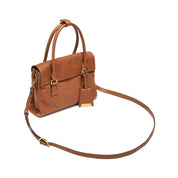 Brown Vintage Leather Flip Handbags