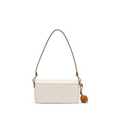 White ST Golden Buckle Boxy Crossbody bag