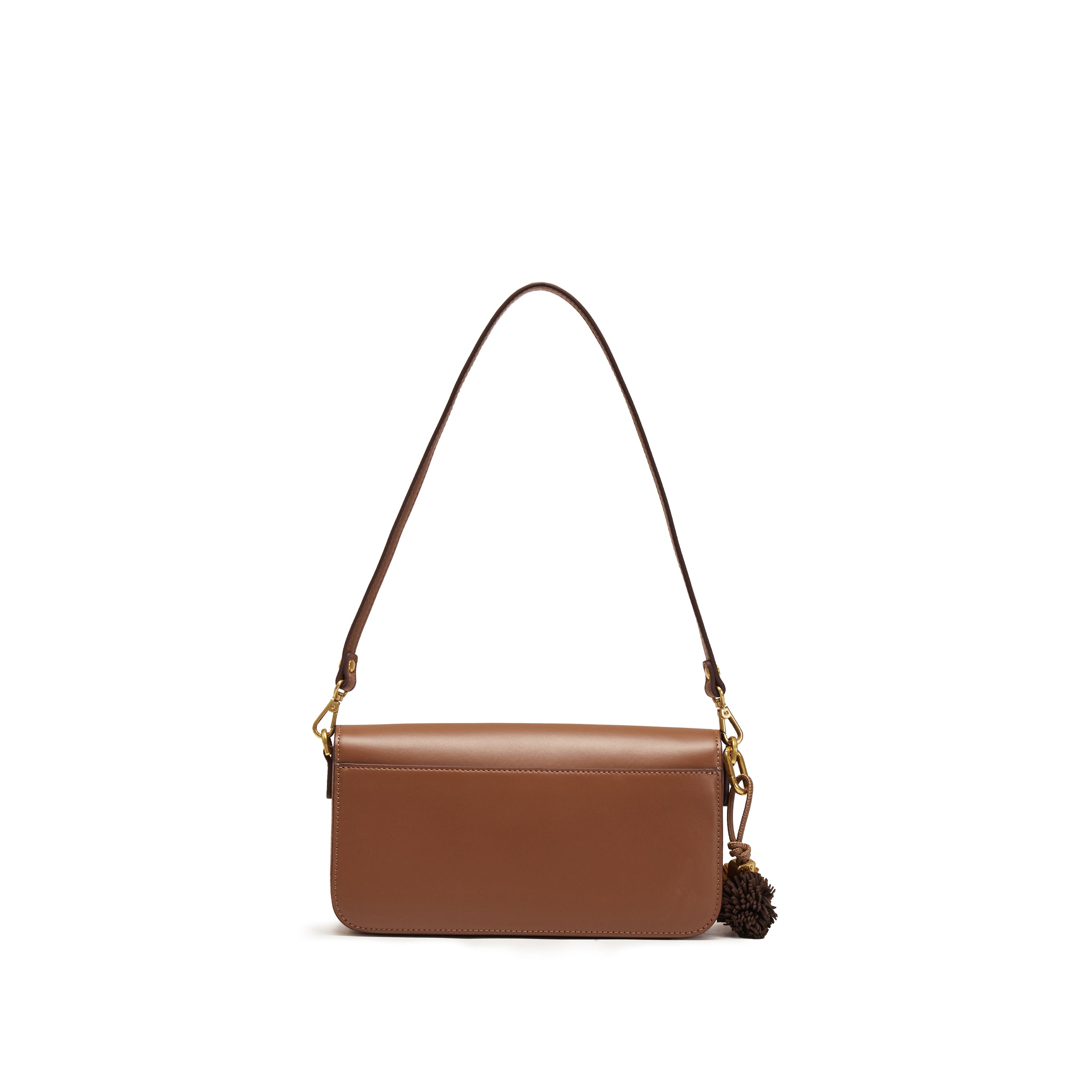 Camel ST Golden Buckle Boxy Crossbody bag