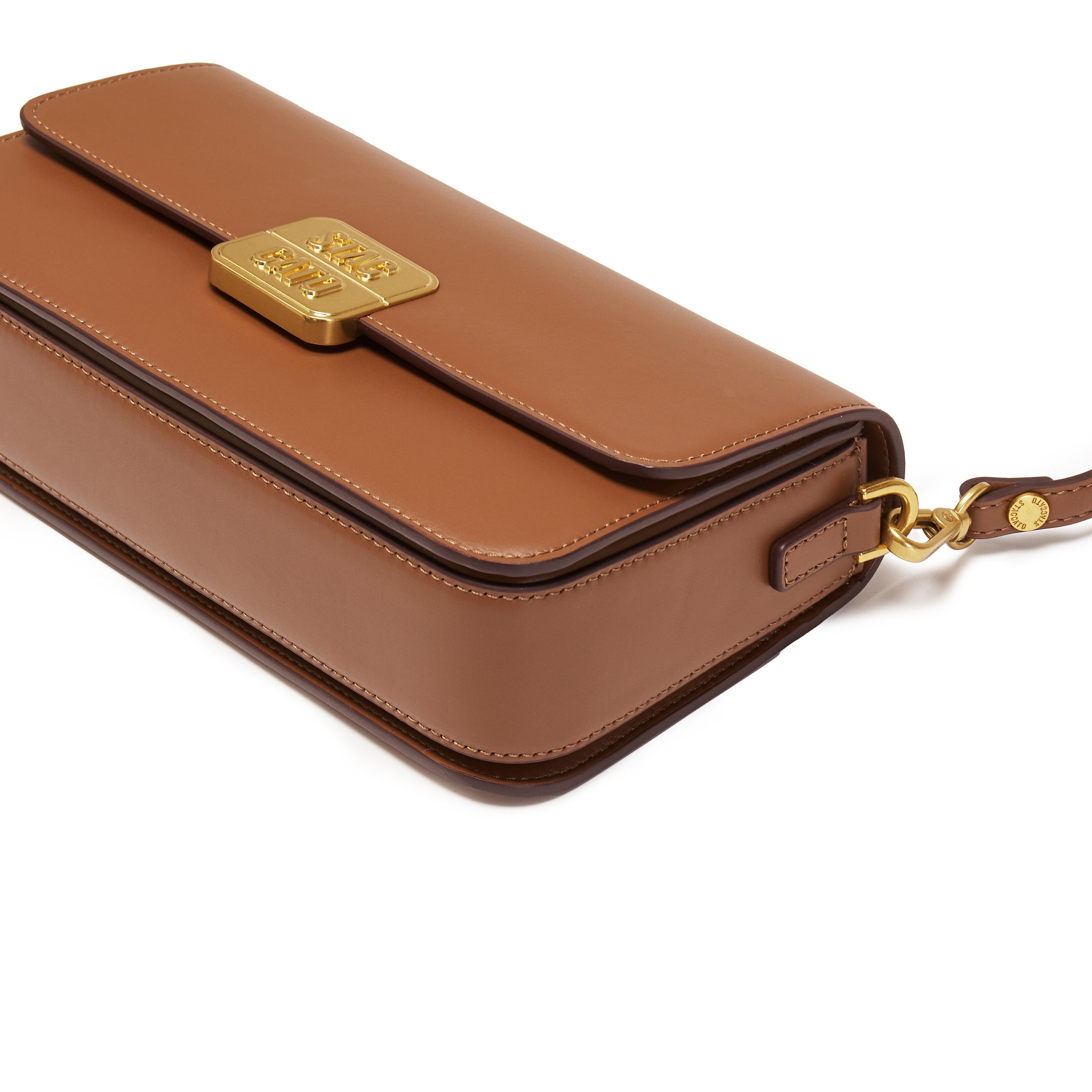 Camel ST Golden Buckle Boxy Crossbody bag