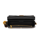 Black ST Golden Buckle Boxy Crossbody bag