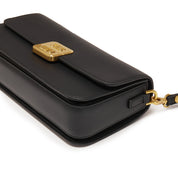 Black ST Golden Buckle Boxy Crossbody bag