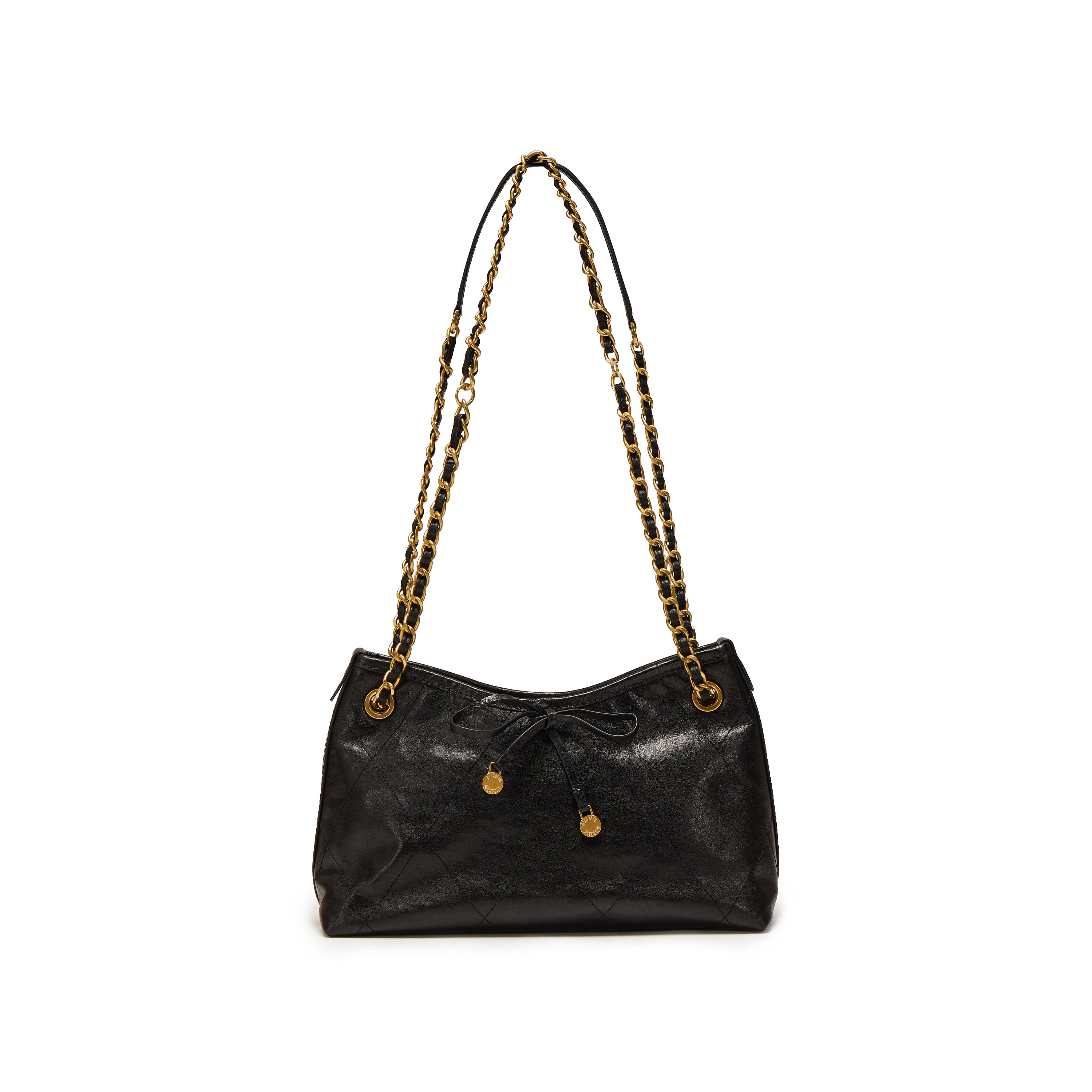 Black ST Bow Chain Small Crossbody Bags