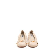 Brown Bow Accent Ballet Flats