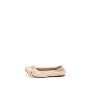 Brown Bow Accent Ballet Flats