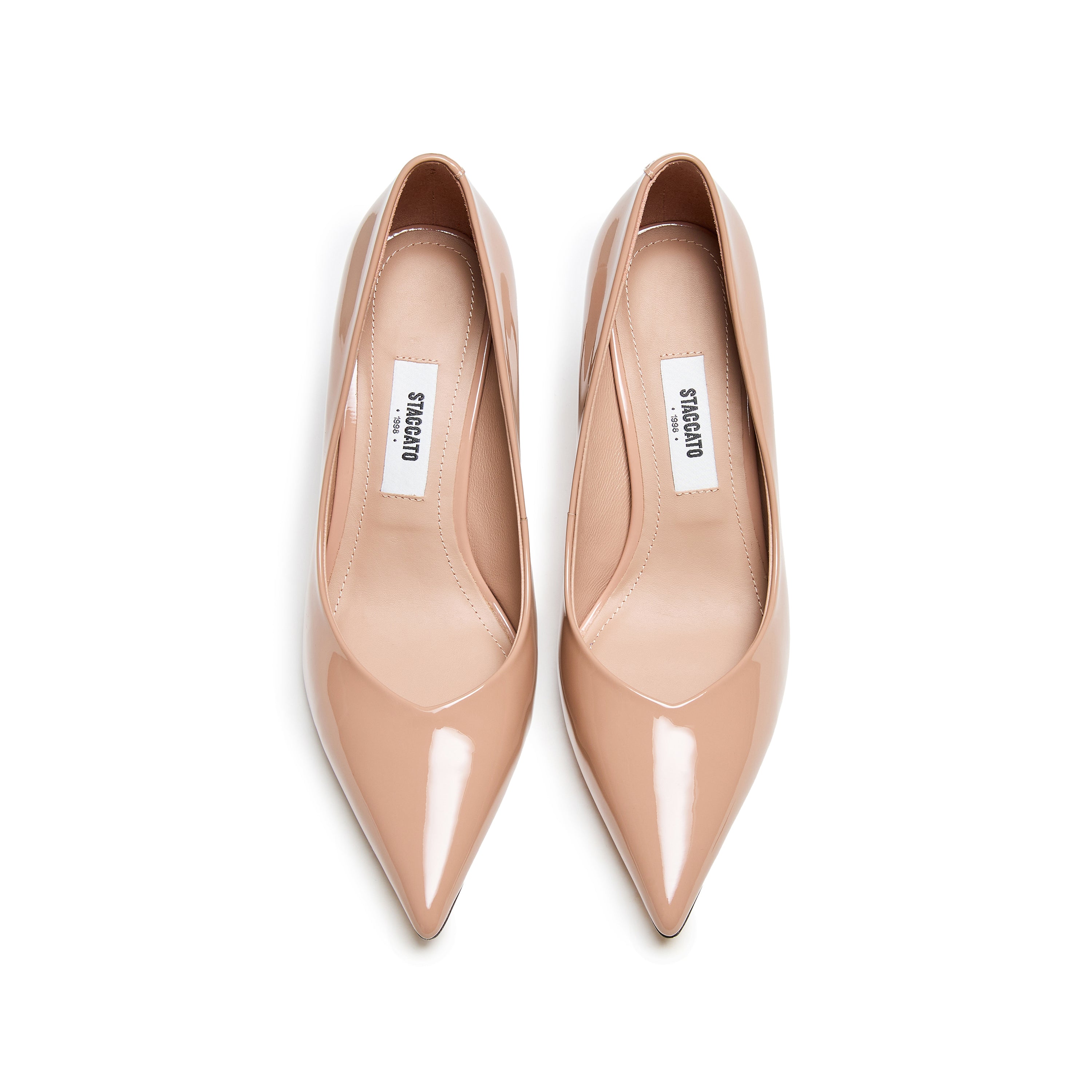 Patent Calf Pointed Toe Stiletto Heel Pumps