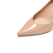 Patent Calf Pointed Toe Stiletto Heel Pumps