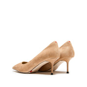 Suede Pointed Toe Stiletto Heel Pumps