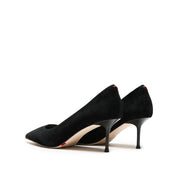 Suede Pointed Toe Stiletto Heel Pumps