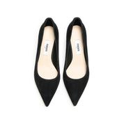 Suede Pointed Toe Stiletto Heel Pumps