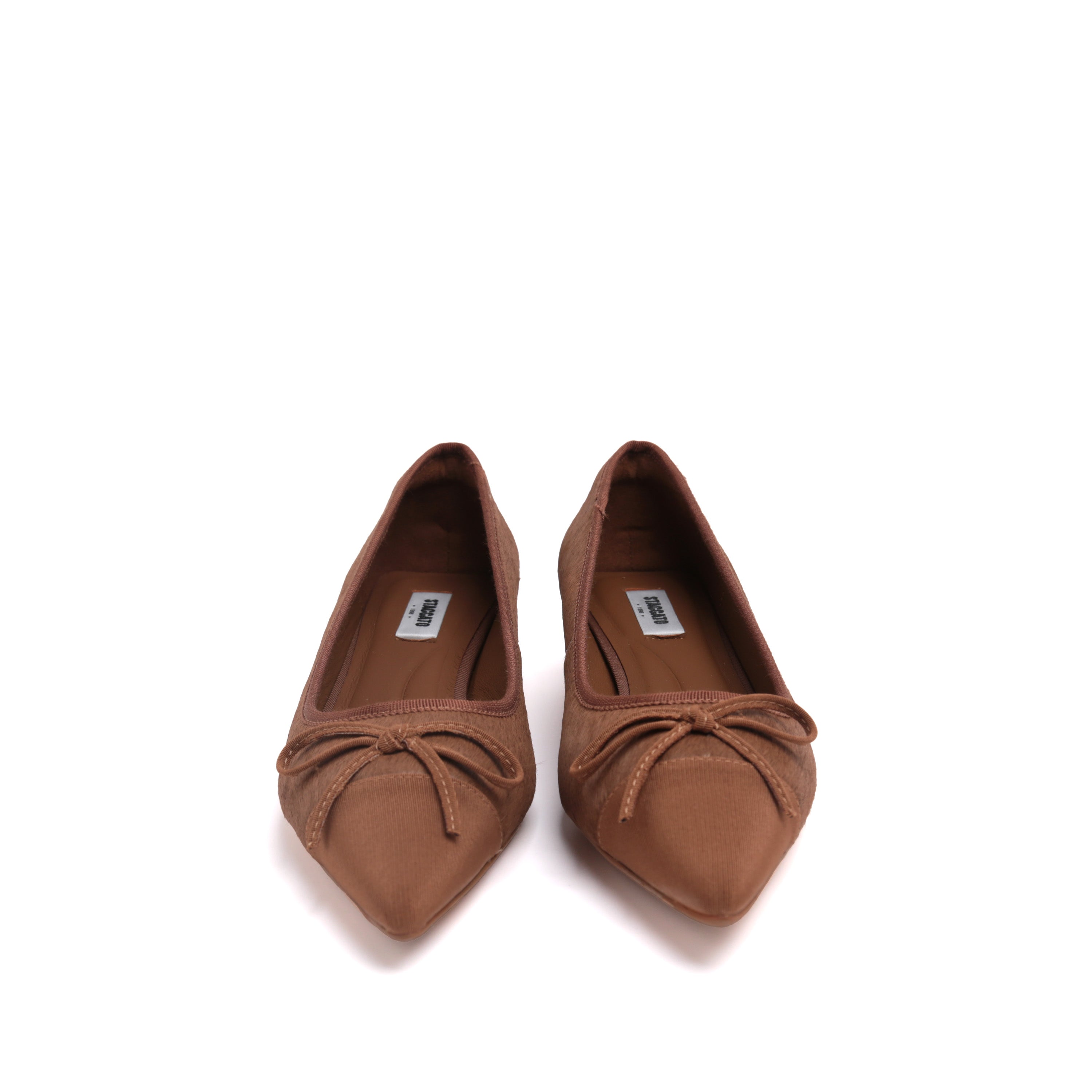 Pony Hair Bow Pointed Kitten Heels