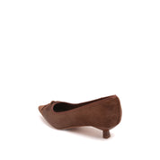 Pony Hair Bow Pointed Kitten Heels