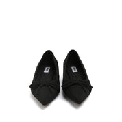 Pony Hair Bow Pointed Kitten Heels