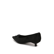 Pony Hair Bow Pointed Kitten Heels