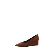 Brown Suede Wedge Pumps