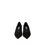 Black Suede Wedge Pumps