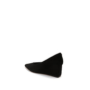 Black Suede Wedge Pumps