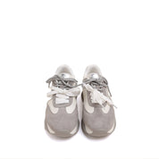 Silver Grey Music Lace Up Wave Sneakers