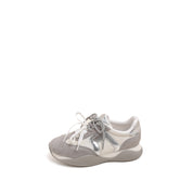 Silver Grey Music Lace Up Wave Sneakers