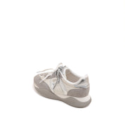 Silver Grey Music Lace Up Wave Sneakers