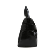 [MIRANDA] Knotted Belt Leather Top-Handle Tote Bag