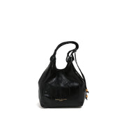 [DUA] Mini Drawstring Tassel Leather Tote Bag