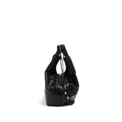 [DUA] Drawstring Tassel Leather Tote Bag