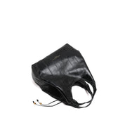 [DUA] Drawstring Tassel Leather Tote Bag
