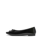 Black Patent Leather Bow Ballet Flats