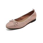 Load image into Gallery viewer, Pastel Crystal Suede Ballerina Flats
