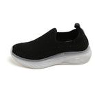 Load image into Gallery viewer, Black Crystal Cushioning Slip On Sneakers

