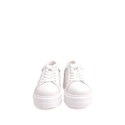 Glitter Music Note Platform White Sneakers