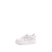 Glitter Music Note Platform White Sneakers