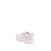 Glitter Music Note Platform White Sneakers