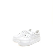 White Glitter ST Logo Chunky Platform Sneakers