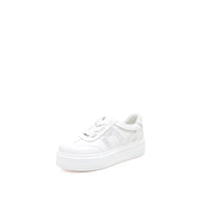 White Glitter ST Logo Chunky Platform Sneakers