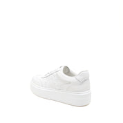 White Glitter ST Logo Chunky Platform Sneakers